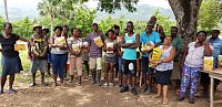 Community receiving Solar Lanterns